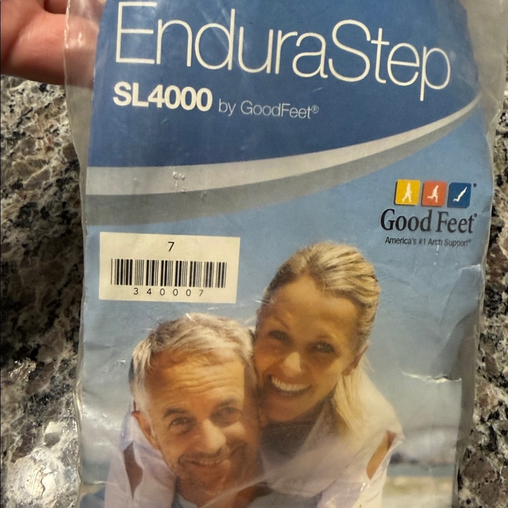 Good feet sl4000 size 7 EnduraStep custom  foam supports inserts